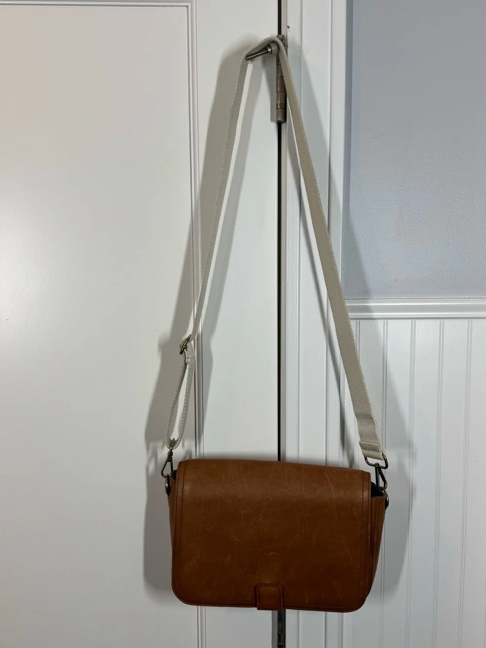 Madewell Transport Flap Shoulder crossbody Bag in English saddle brown‎